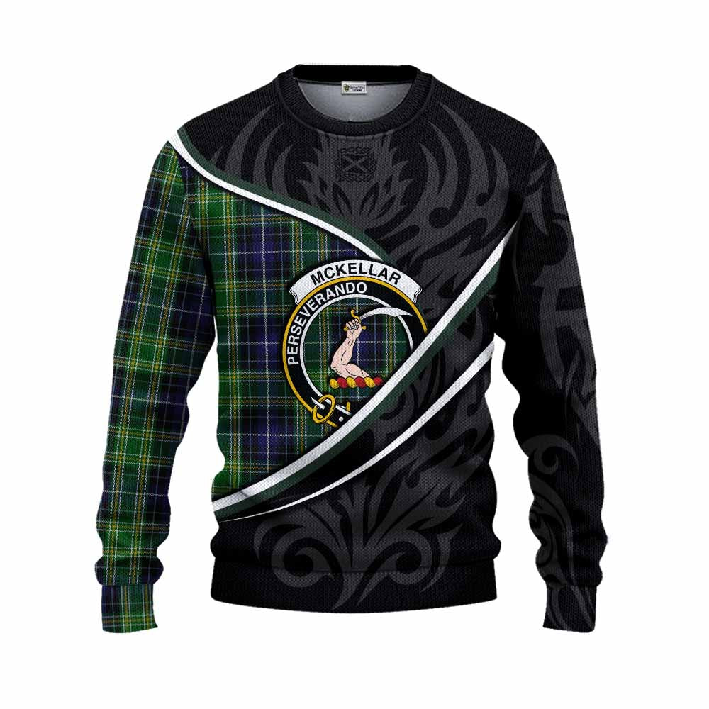 McKellar Tartan Family Crest Knitted Sweater Celtic Scottish Thistle Floral - Tartan Vibes Clothing