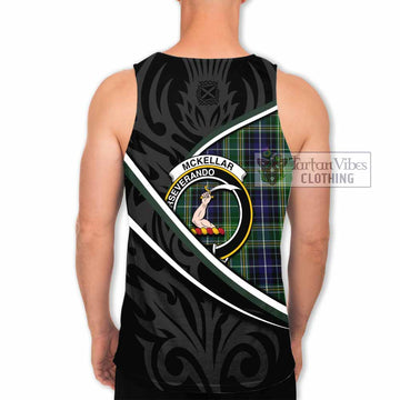 McKellar Tartan Family Crest Men Tank Top Celtic Scottish Thistle Floral - Tartan Vibes Clothing