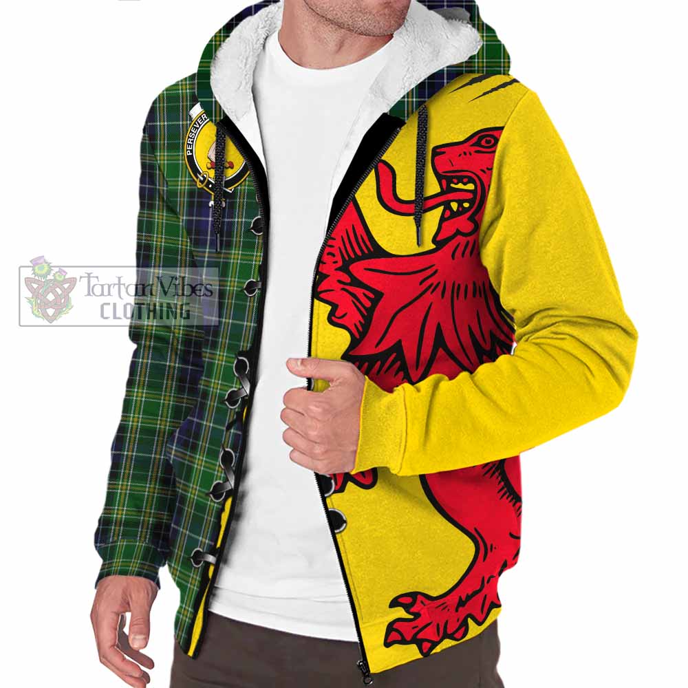 McKellar Tartan Family Crest Sherpa Hoodie Lion Rampant Honor - Tartan Vibes Clothing