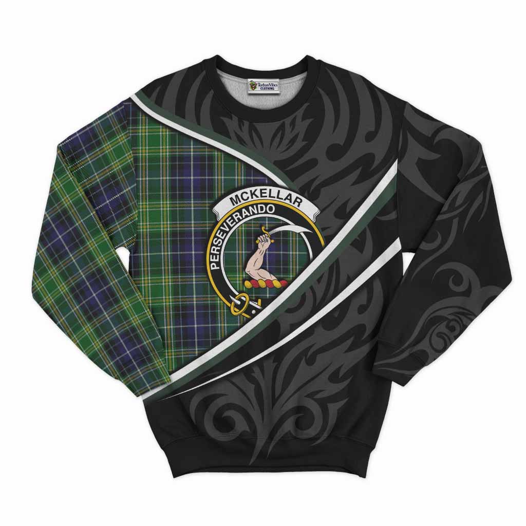 McKellar Tartan Family Crest Sweatshirt Celtic Scottish Thistle Floral - Tartan Vibes Clothing