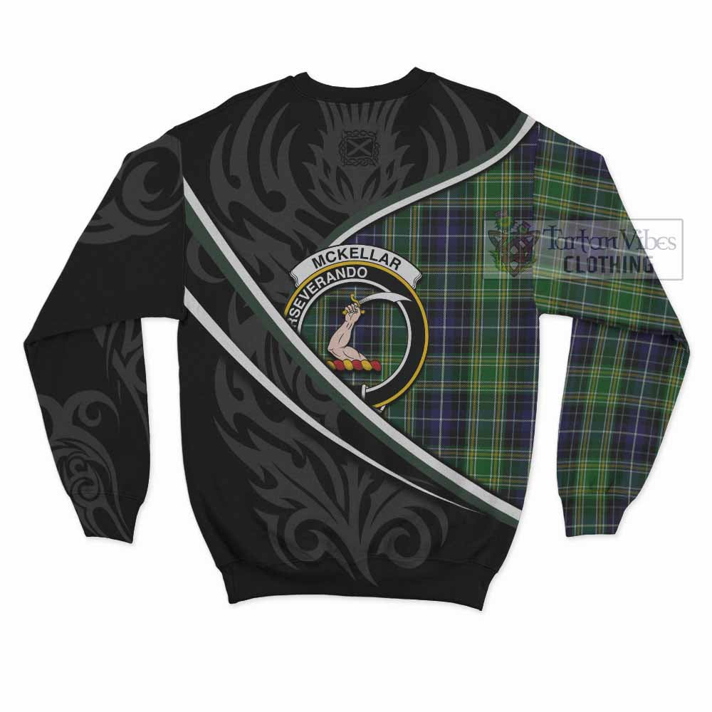 McKellar Tartan Family Crest Sweatshirt Celtic Scottish Thistle Floral - Tartan Vibes Clothing