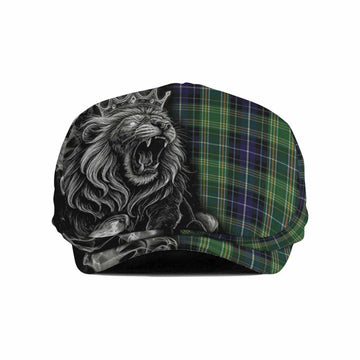 McKellar Tartan Flat Cap, Jeff Cap Roaring Lion Heritage