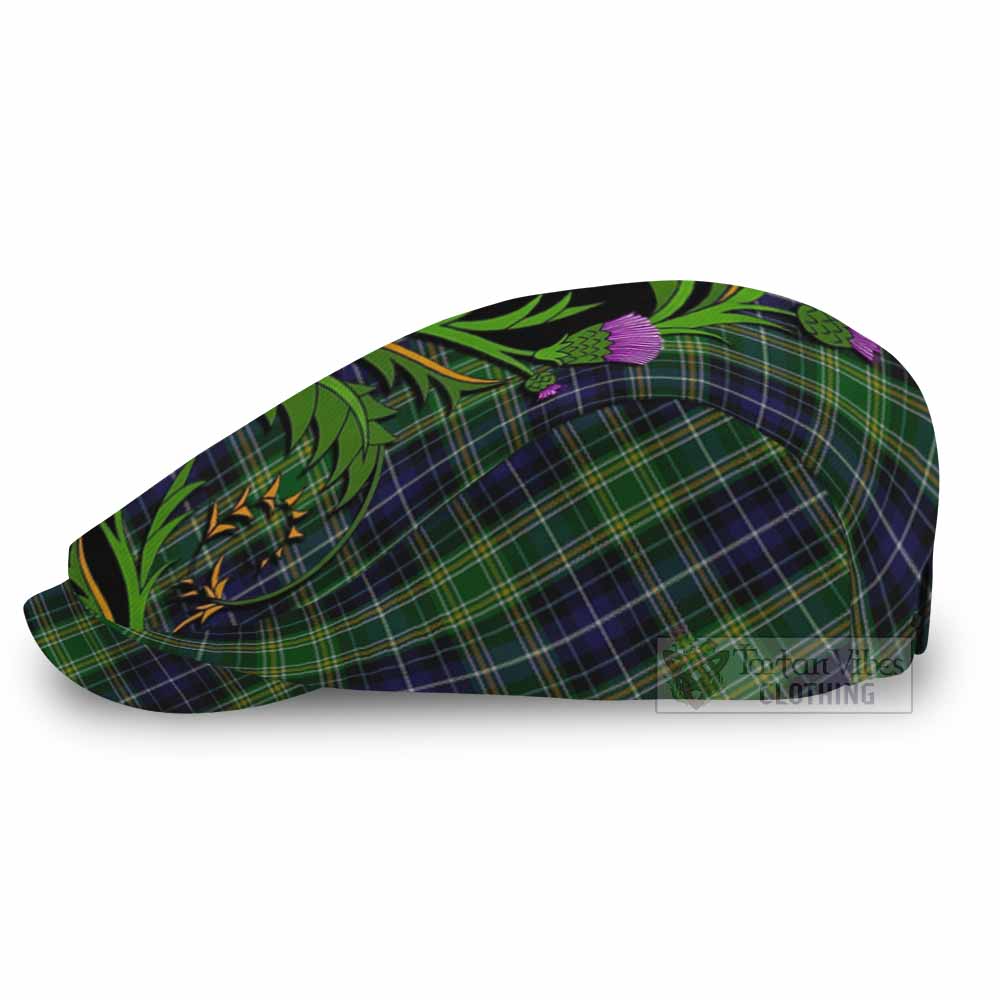 McKellar Tartan Flat Cap, Jeff Cap Scottish Thistle Pride Heritage Art - Tartan Vibes Clothing
