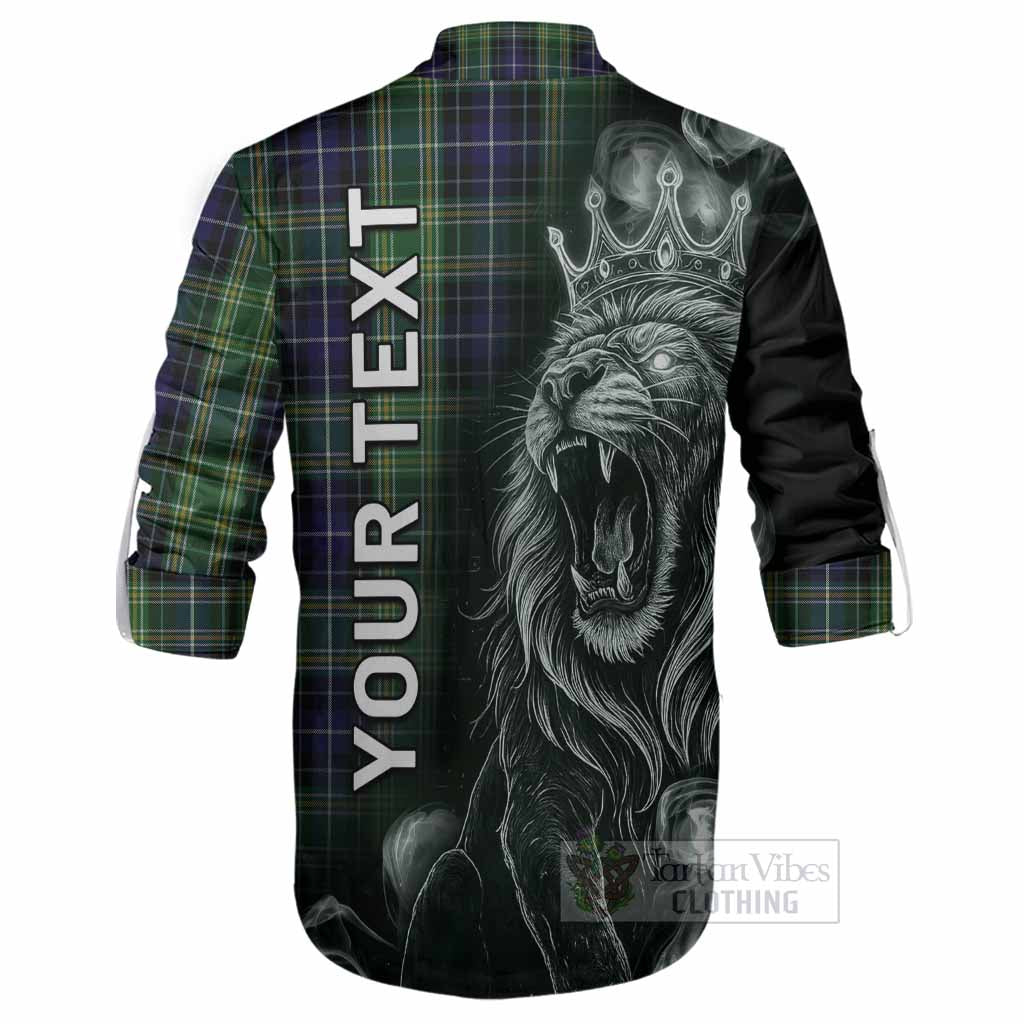 McKellar Tartan Ghillie Shirt Roaring Lion Heritage