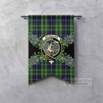 McKellar Tartan Gonfalon Thistle Scottish Spirit Fishtail - Tartan Vibes Clothing
