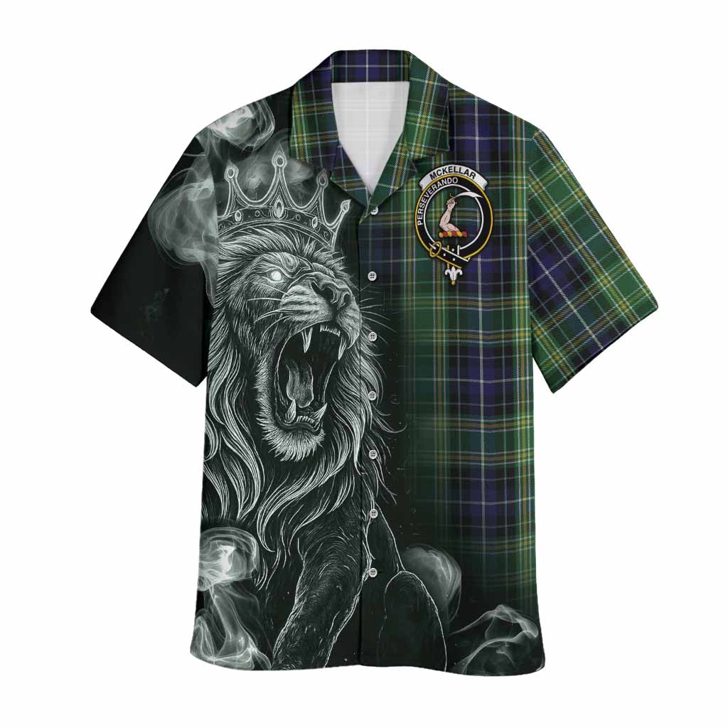 McKellar Tartan Hawaiian Shirt Roaring Lion Heritage