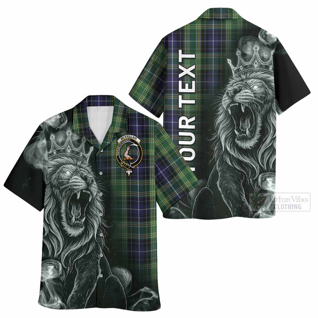 McKellar Tartan Hawaiian Shirt Roaring Lion Heritage