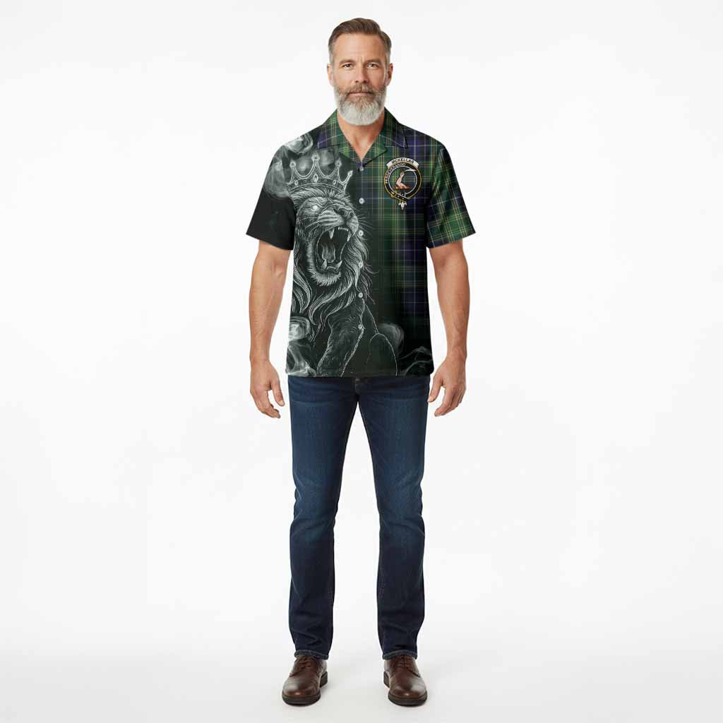 McKellar Tartan Hawaiian Shirt Roaring Lion Heritage