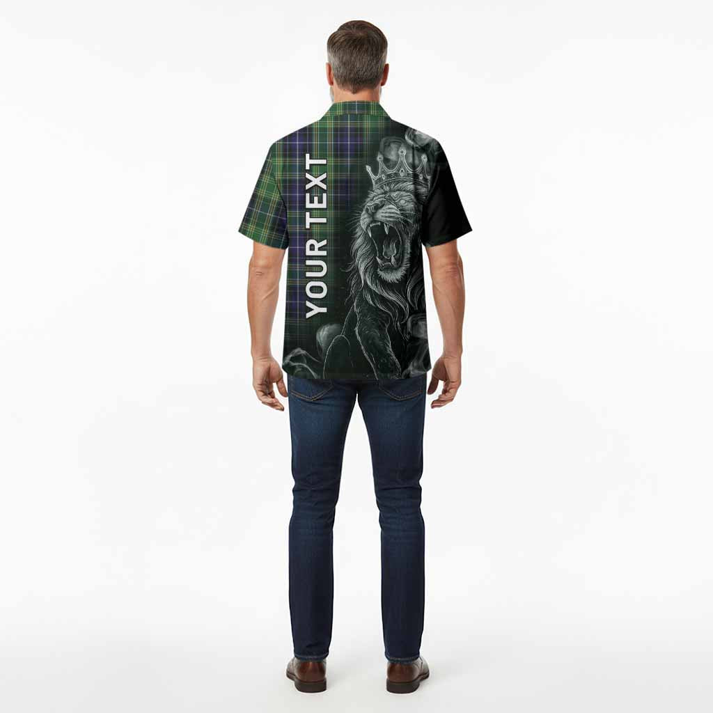 McKellar Tartan Hawaiian Shirt Roaring Lion Heritage