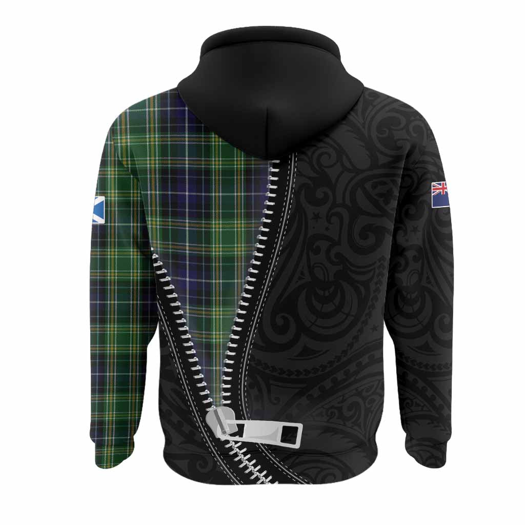 McKellar Tartan Hoodie New Zealand Pattern Unique Zipper Stylized