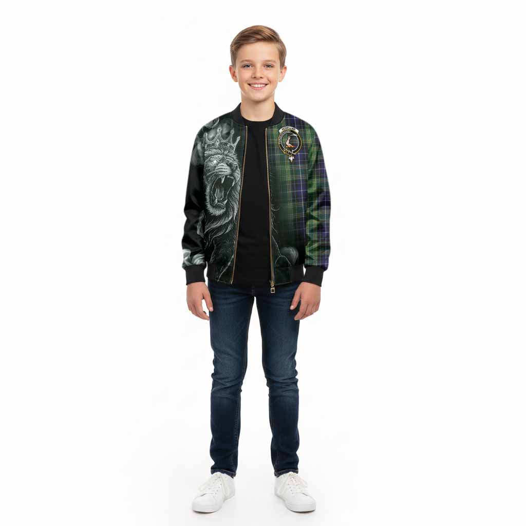 McKellar Tartan Kid Bomber Jacket Roaring Lion Heritage