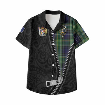 McKellar Tartan Kid Hawaiian Shirt New Zealand Pattern Unique Zipper Stylized