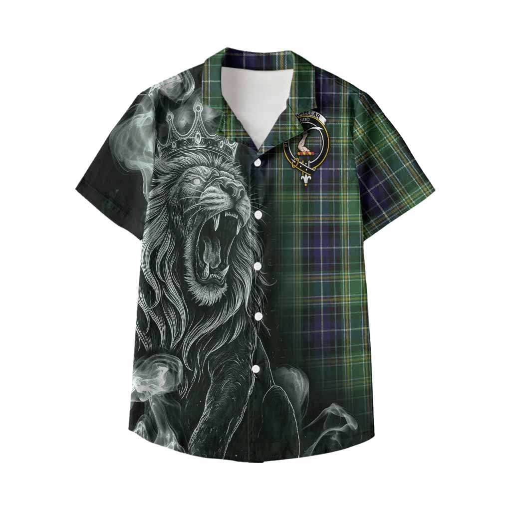 McKellar Tartan Kid Hawaiian Shirt Roaring Lion Heritage