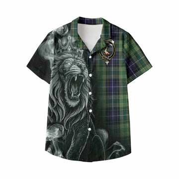 McKellar Tartan Kid Hawaiian Shirt Roaring Lion Heritage