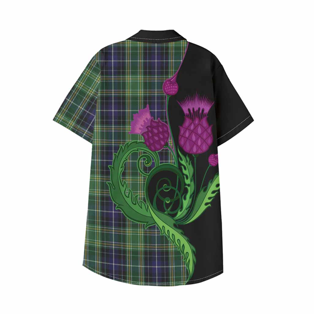 McKellar Tartan Kid Hawaiian Shirt Traditional Scottish Thistle