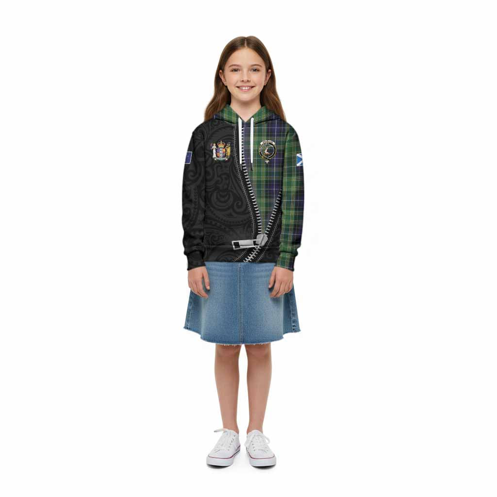 McKellar Tartan Kid Hoodie New Zealand Pattern Unique Zipper Stylized