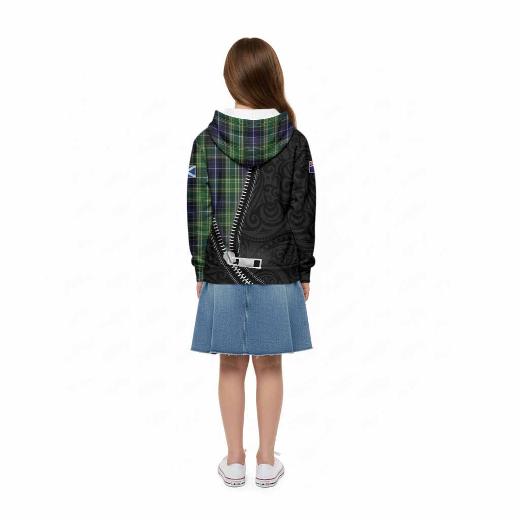 McKellar Tartan Kid Hoodie New Zealand Pattern Unique Zipper Stylized