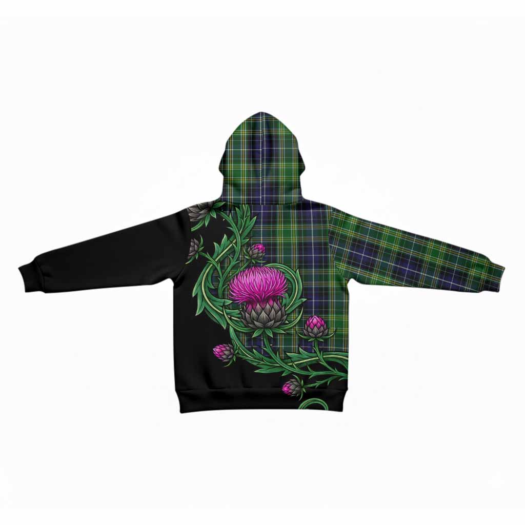 McKellar Tartan Kid Hoodie Resilient Scottish Thistle - Tartan Vibes Clothing
