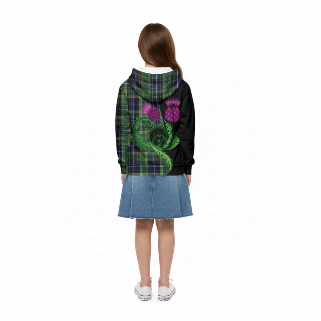 McKellar Tartan Kid Hoodie Traditional Scottish Thistle