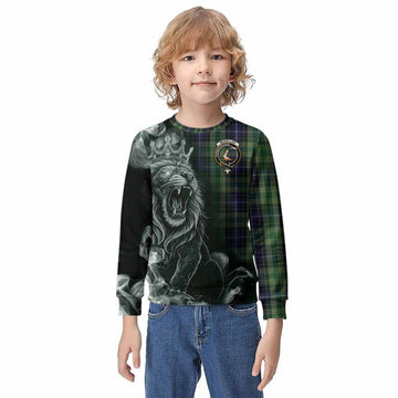 McKellar Tartan Kid Knitted Sweatshirt Roaring Lion Heritage