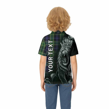 McKellar Tartan Kid Polo Shirt Roaring Lion Heritage