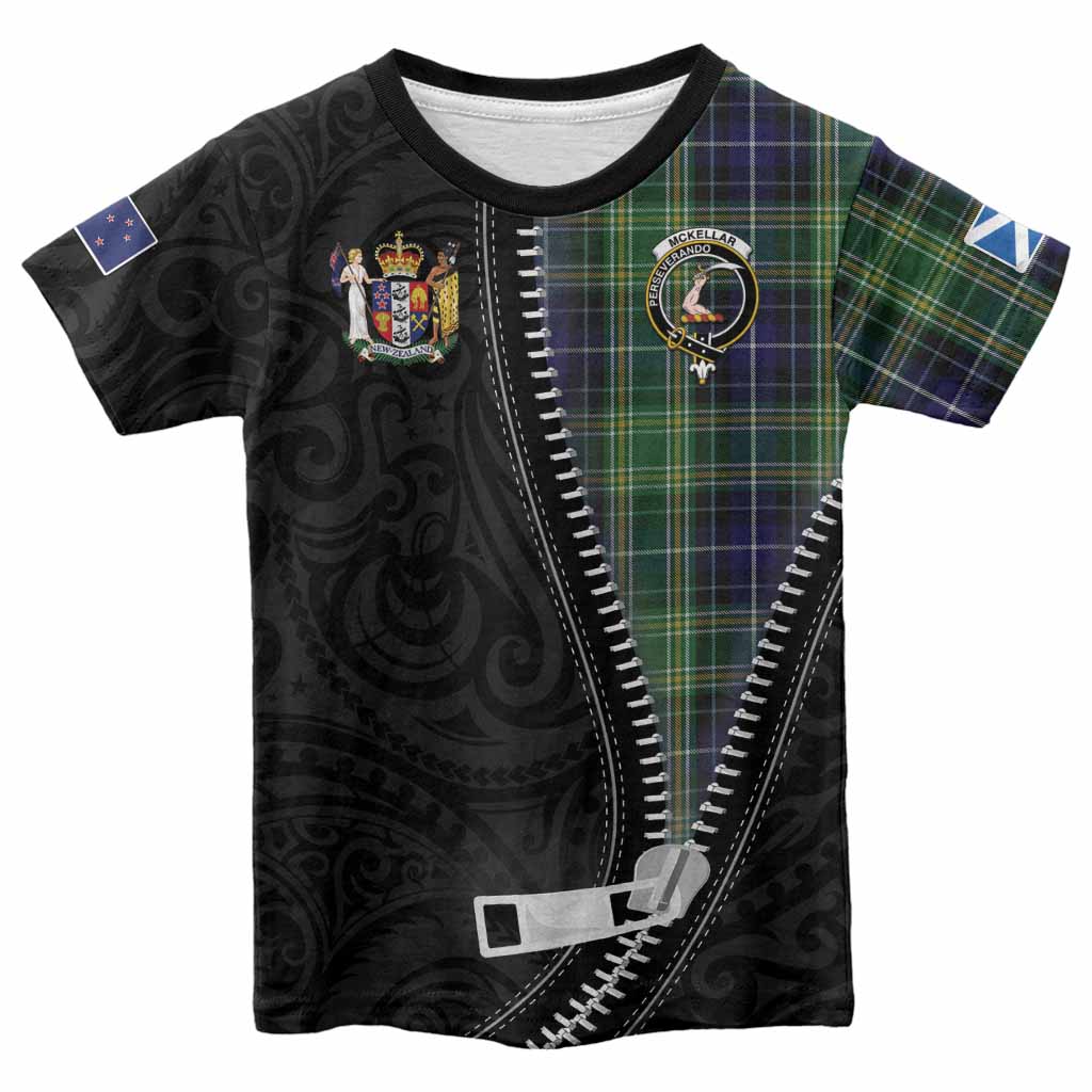 McKellar Tartan Kid T-shirt New Zealand Pattern Unique Zipper Stylized