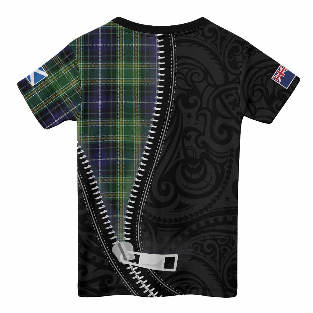 McKellar Tartan Kid T-shirt New Zealand Pattern Unique Zipper Stylized