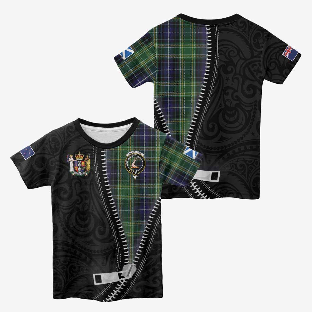 McKellar Tartan Kid T-shirt New Zealand Pattern Unique Zipper Stylized