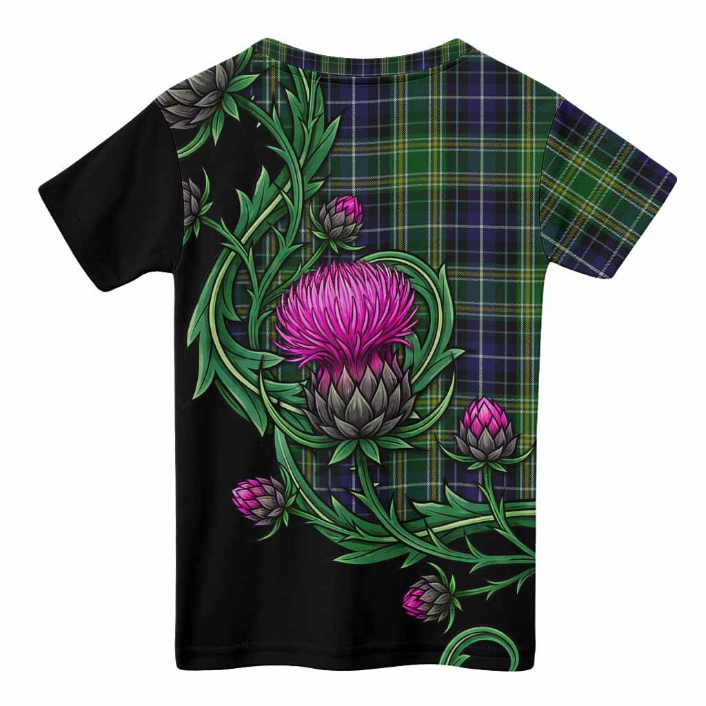 McKellar Tartan Kid T-shirt Resilient Scottish Thistle - Tartan Vibes Clothing