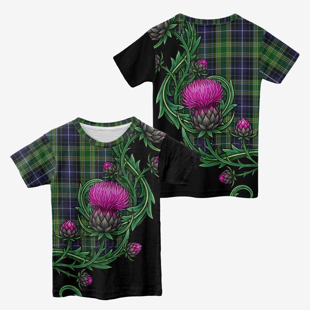McKellar Tartan Kid T-shirt Resilient Scottish Thistle - Tartan Vibes Clothing