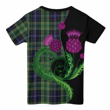 McKellar Tartan Kid T-shirt Traditional Scottish Thistle