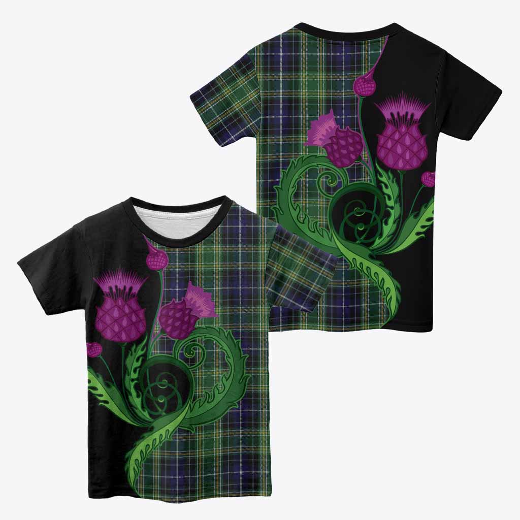 McKellar Tartan Kid T-shirt Traditional Scottish Thistle
