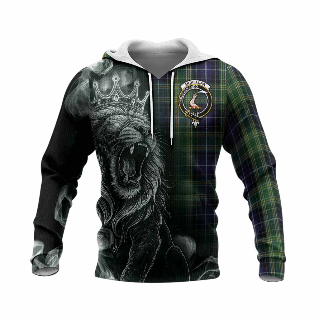McKellar Tartan Knitted Hoodie Roaring Lion Heritage