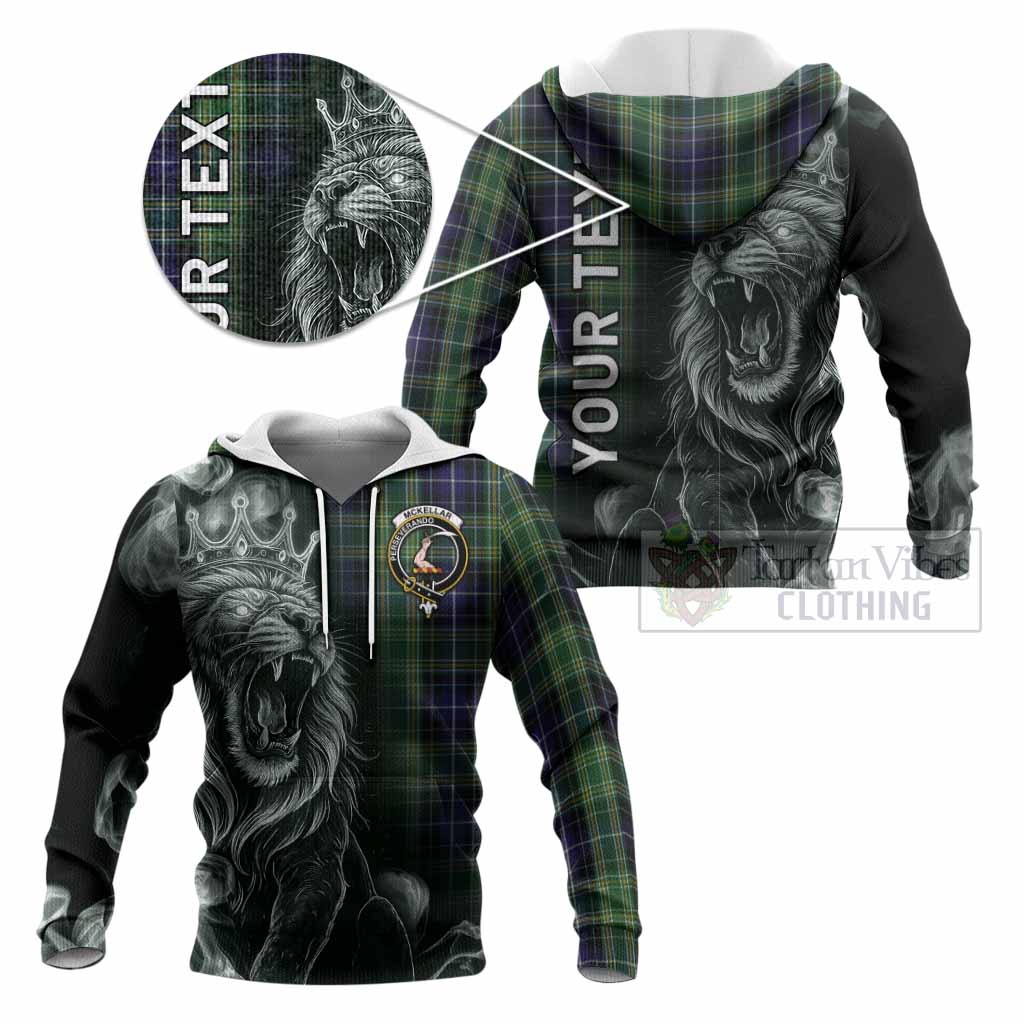 McKellar Tartan Knitted Hoodie Roaring Lion Heritage