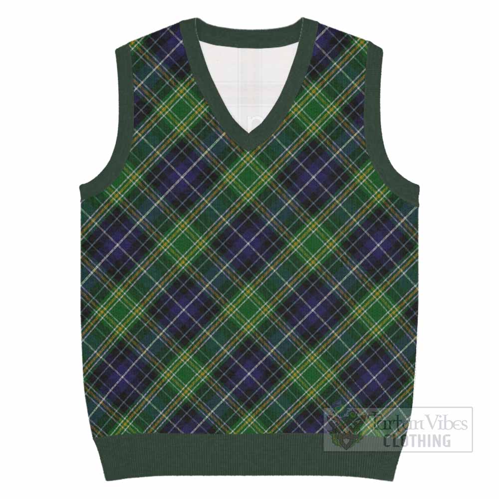 McKellar Tartan  Knitted V-Neck Vest Cross Style