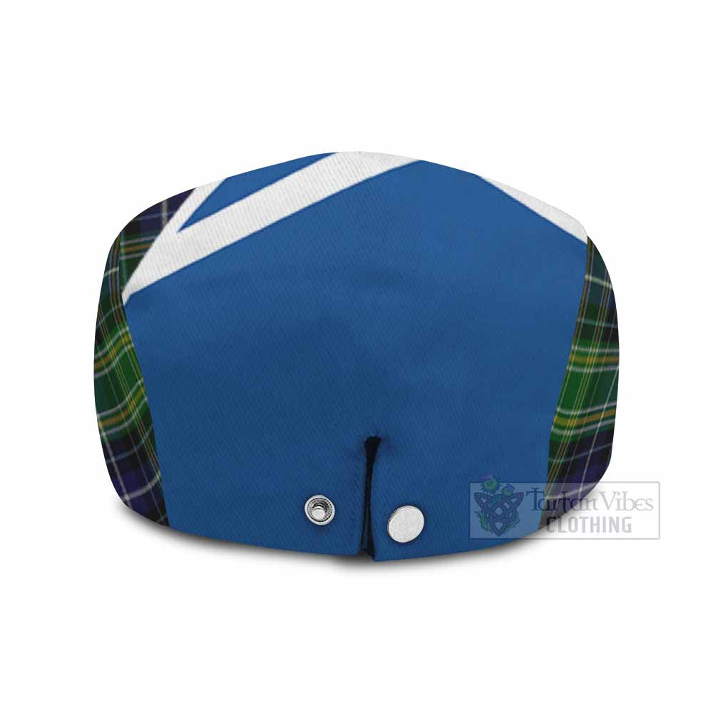 McKellar Tartan Lion Rampant Flat Cap, Jeff Cap Classic Scottish Style - Tartan Vibes Clothing