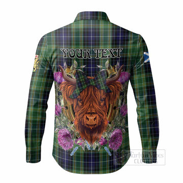 McKellar Tartan Long Sleeve Button Shirts Scottish Thistle Heilan Coo