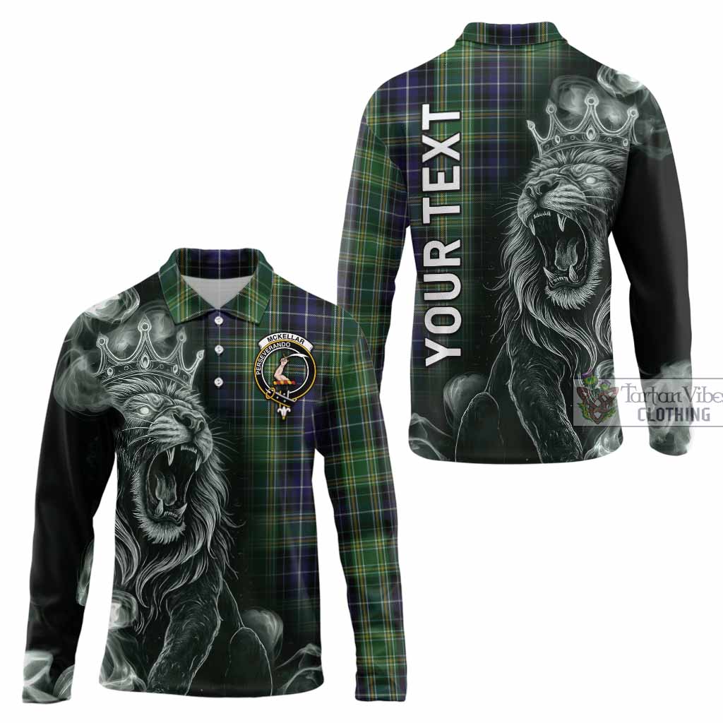 McKellar Tartan Long Sleeve Polo Shirt Roaring Lion Heritage