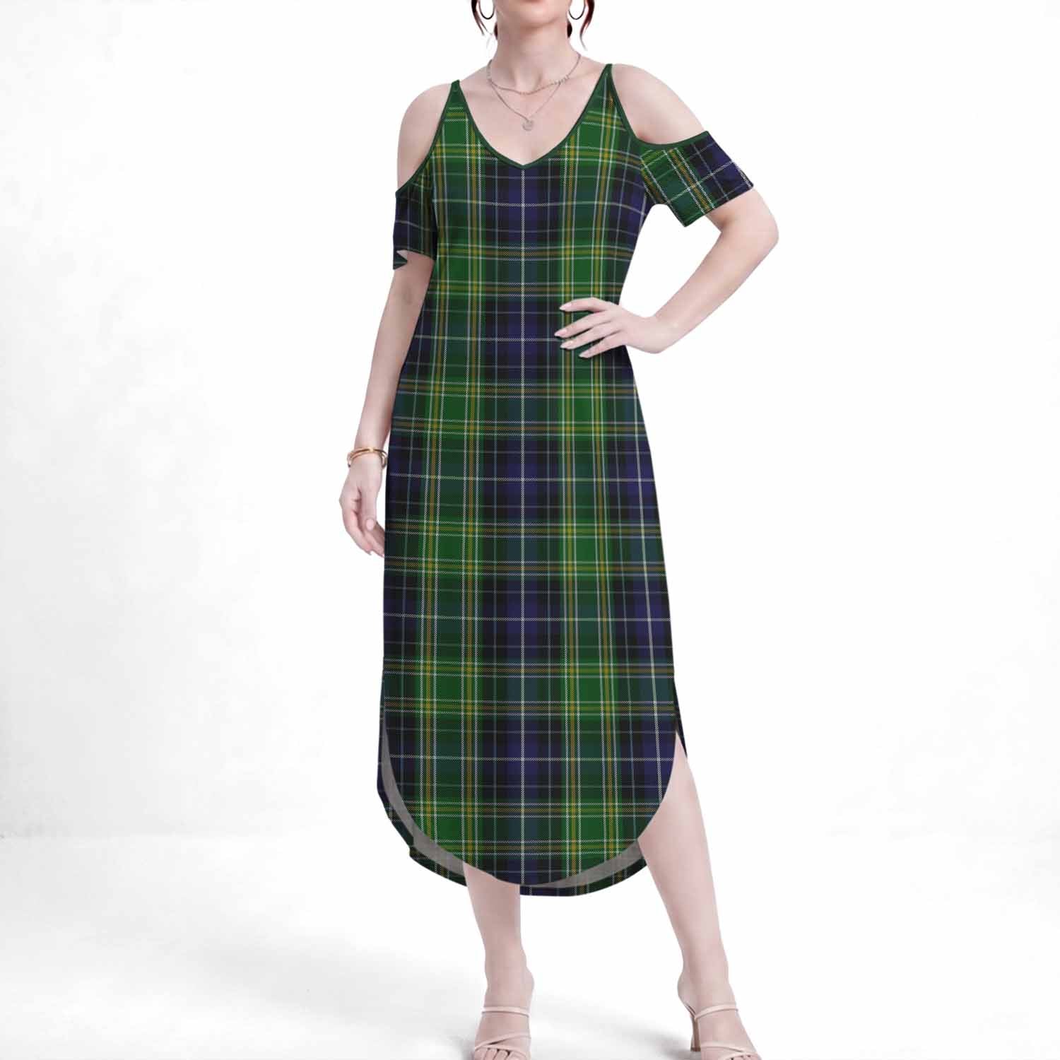 McKellar Tartan Summer Maxi Dress - Tartan Vibes Clothing