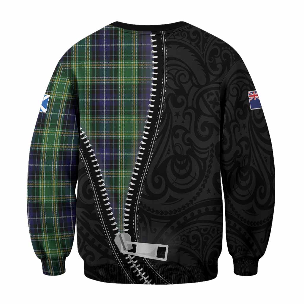 McKellar Tartan Sweatshirt New Zealand Pattern Unique Zipper Stylized