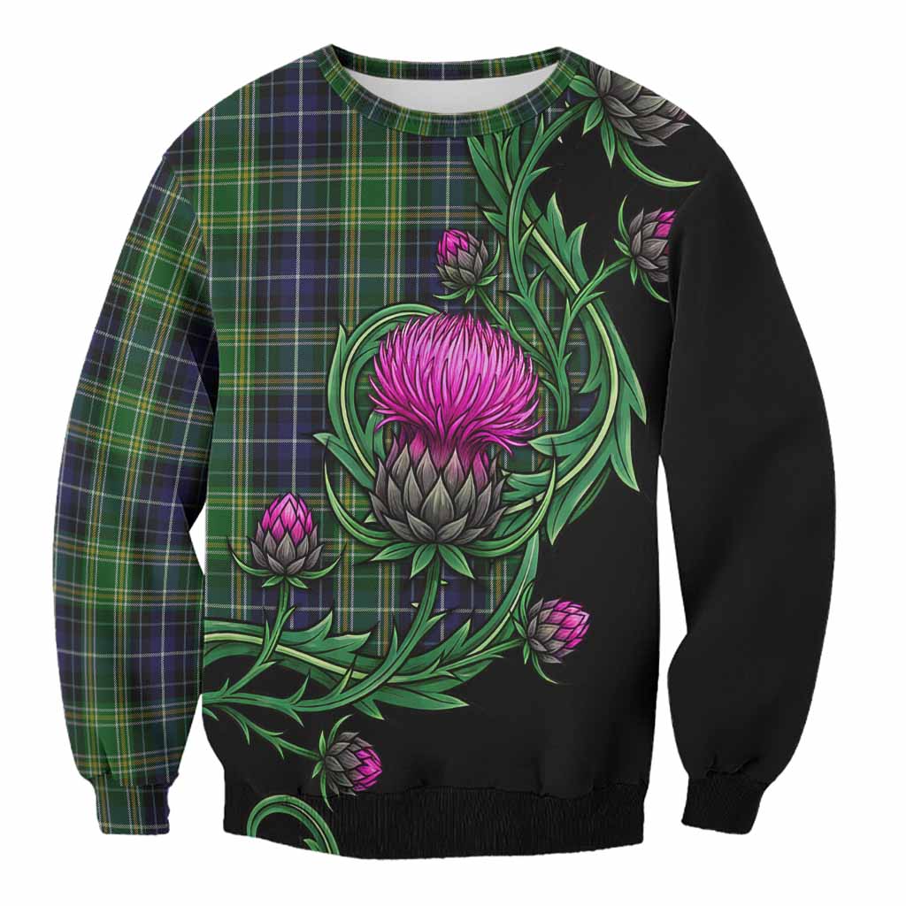 McKellar Tartan Sweatshirt Resilient Scottish Thistle Unisex - Tartan Vibes Clothing