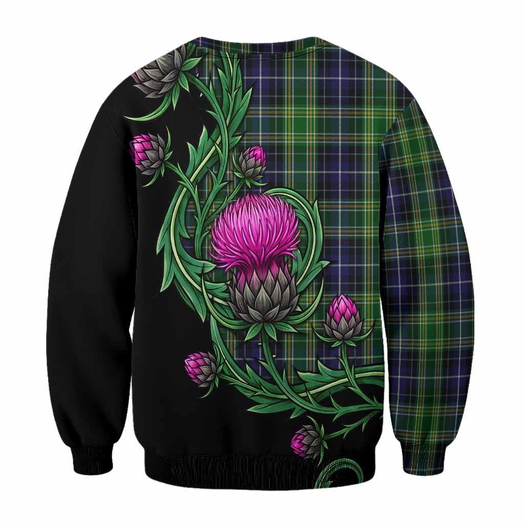 McKellar Tartan Sweatshirt Resilient Scottish Thistle - Tartan Vibes Clothing