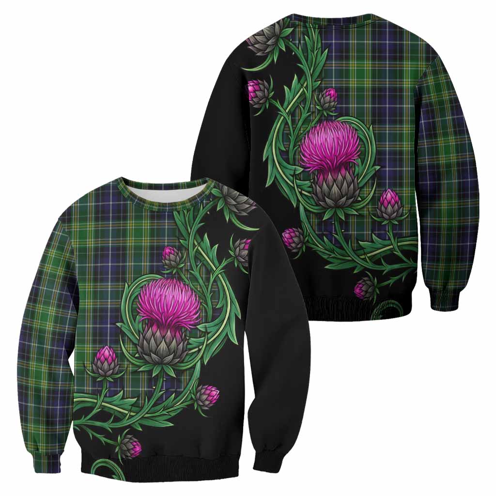 McKellar Tartan Sweatshirt Resilient Scottish Thistle - Tartan Vibes Clothing