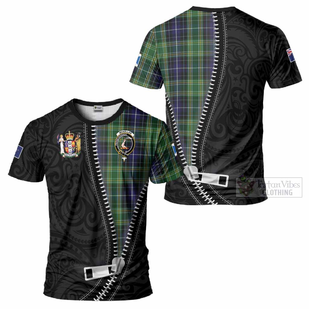 McKellar Tartan T-Shirt New Zealand Pattern Unique Zipper Stylized