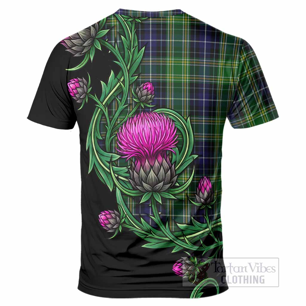 McKellar Tartan T-Shirt Resilient Scottish Thistle - Tartan Vibes Clothing