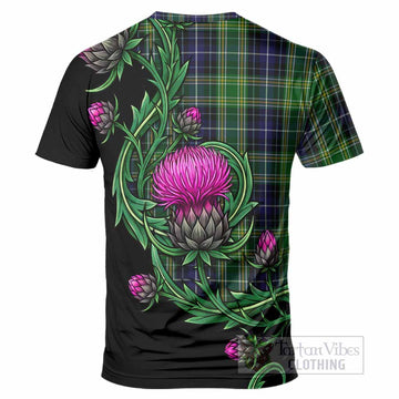 McKellar Tartan T-Shirt Resilient Scottish Thistle - Tartan Vibes Clothing