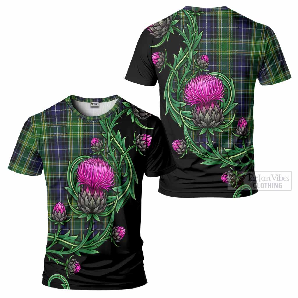 McKellar Tartan T-Shirt Resilient Scottish Thistle - Tartan Vibes Clothing