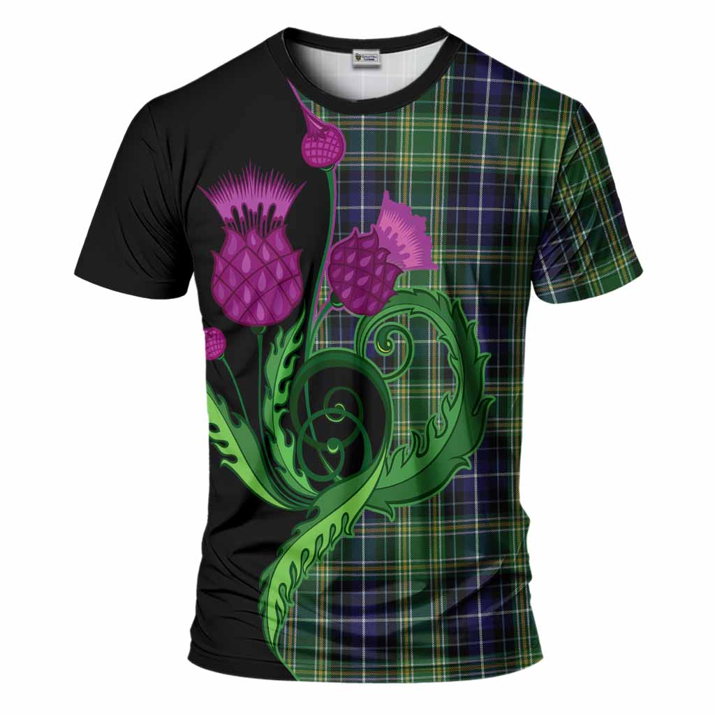 McKellar Tartan T-Shirt Traditional Scottish Thistle