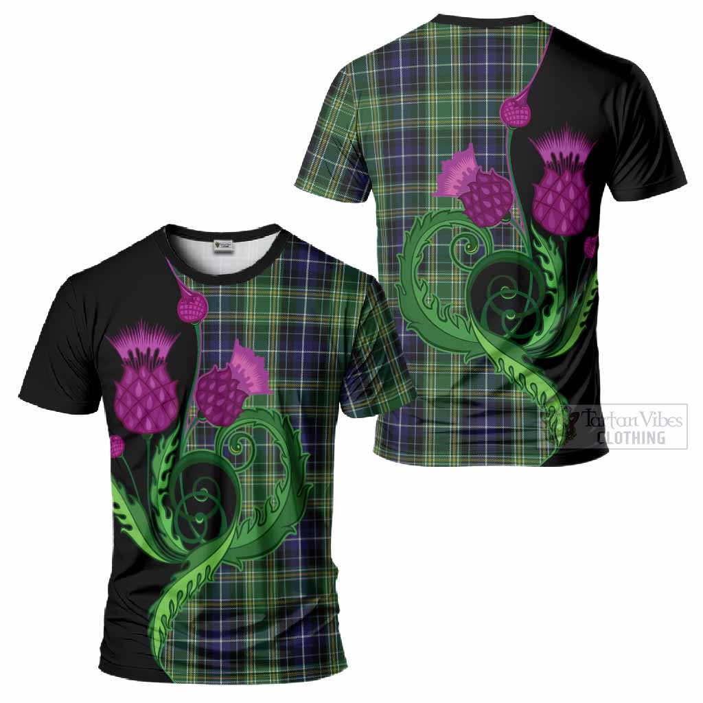 McKellar Tartan T-Shirt Traditional Scottish Thistle