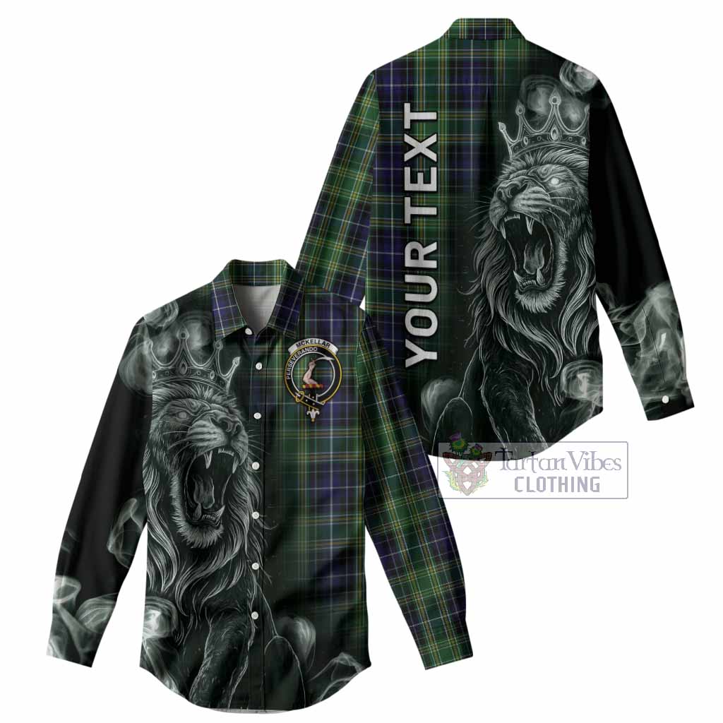 McKellar Tartan Women Casual Shirt Roaring Lion Heritage